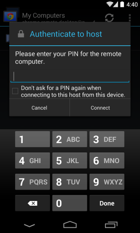 Google Chrome Remote Desktop (Bild: Google)